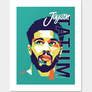 Celtics Boys Jayson Tatum on WPAP Style Posters and Art